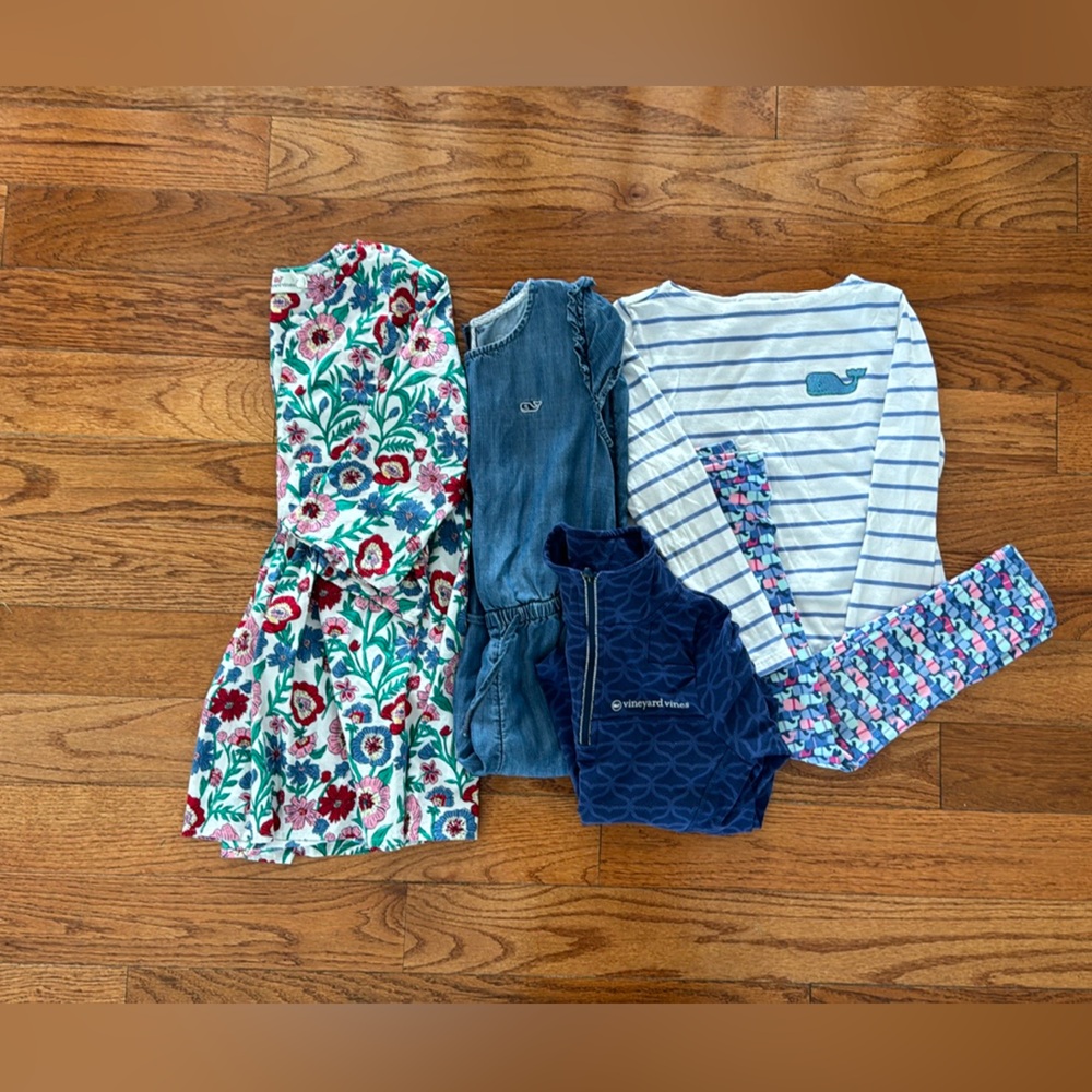 Girls Vineyard Vines 5 piece BUNDLE (sizes XS & 6)